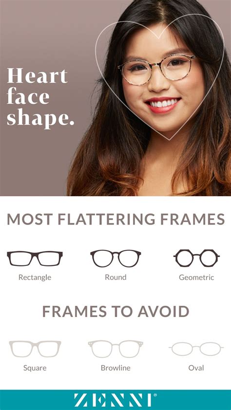 glasses shapes for heart faces.